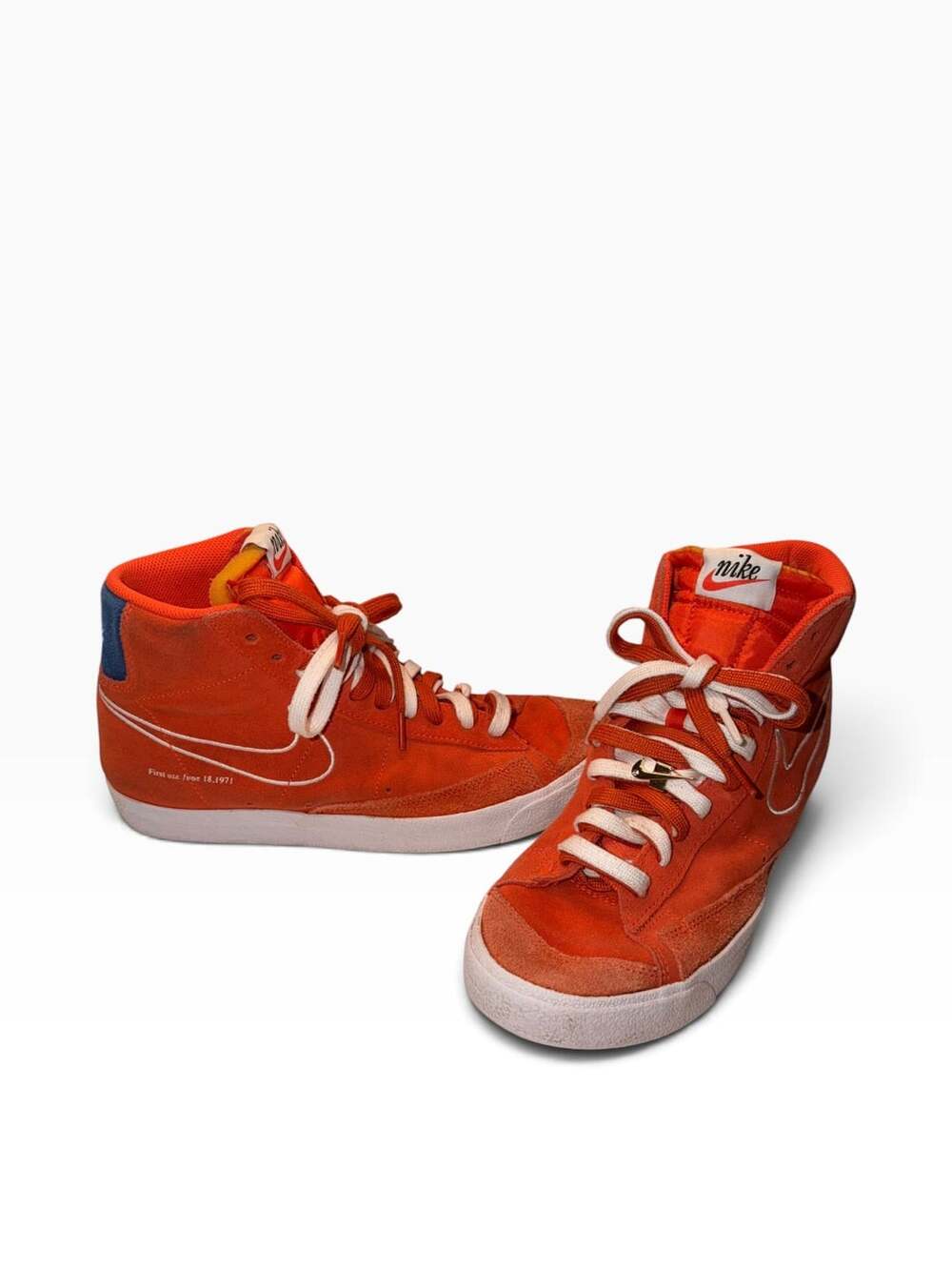 Nike Blazer Mid '77 First Use Orange Suede Sneakers
